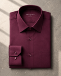 UNFOLDR Signature Maroon Cotton Shirt