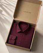 UNFOLDR Signature Maroon Cotton Shirt