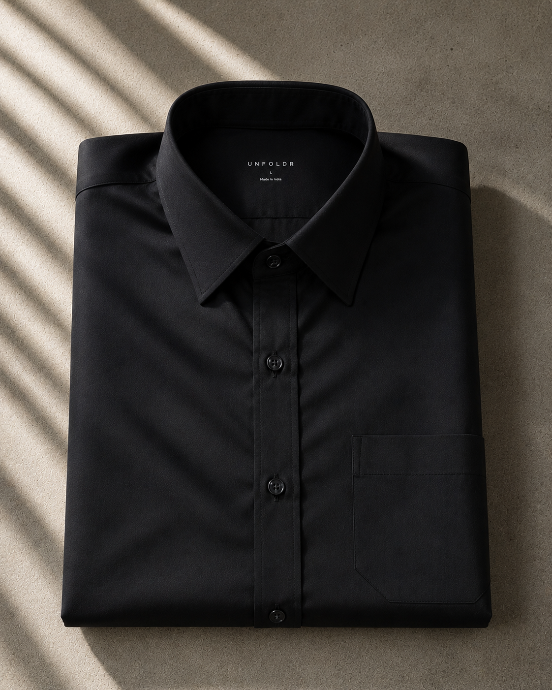 Unfoldr Black — Clean Evening Essential