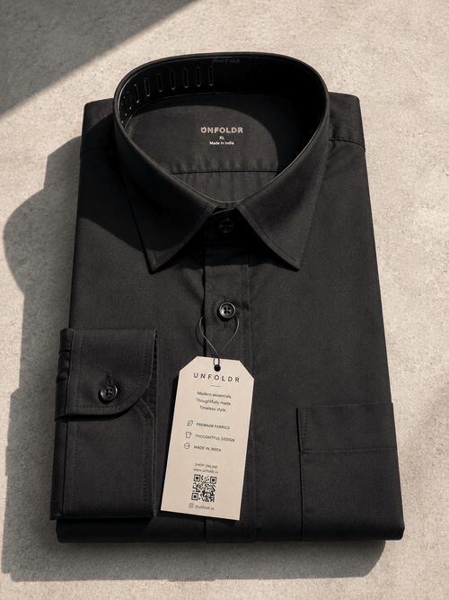 Unfoldr Black — Clean Evening Essential - Unfoldr