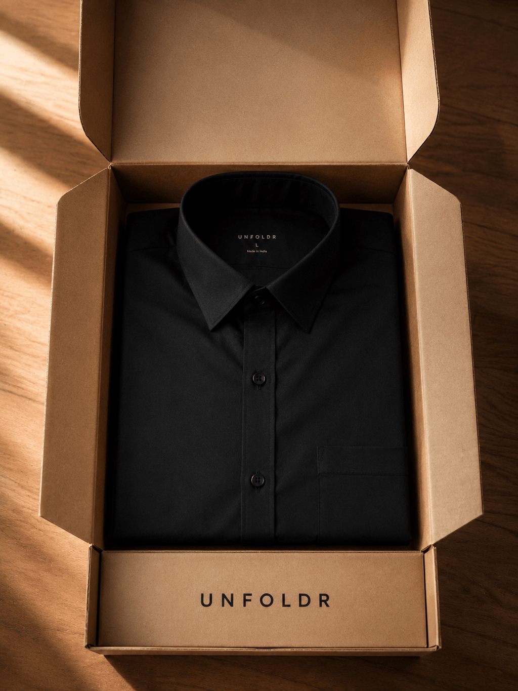 Unfoldr Black — Clean Evening Essential - Unfoldr