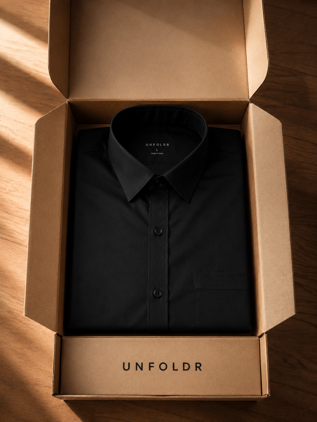 Unfoldr Black — Clean Evening Essential - Unfoldr