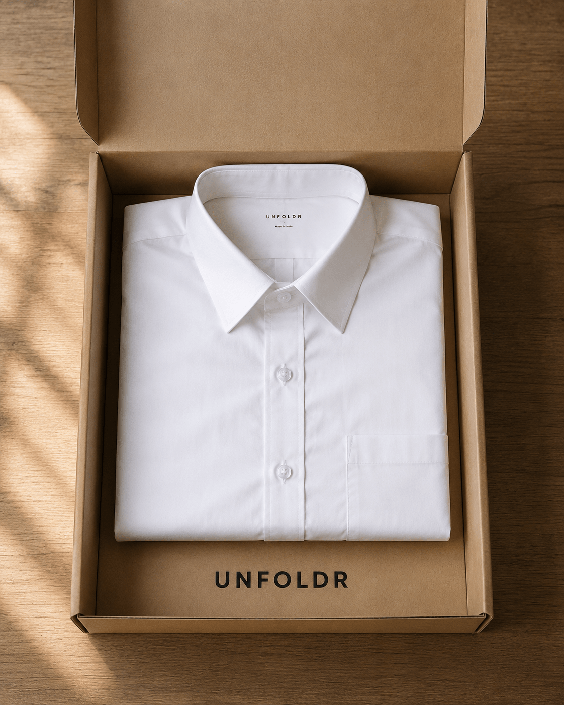 Unfoldr White — The Everyday White Shirt - Unfoldr